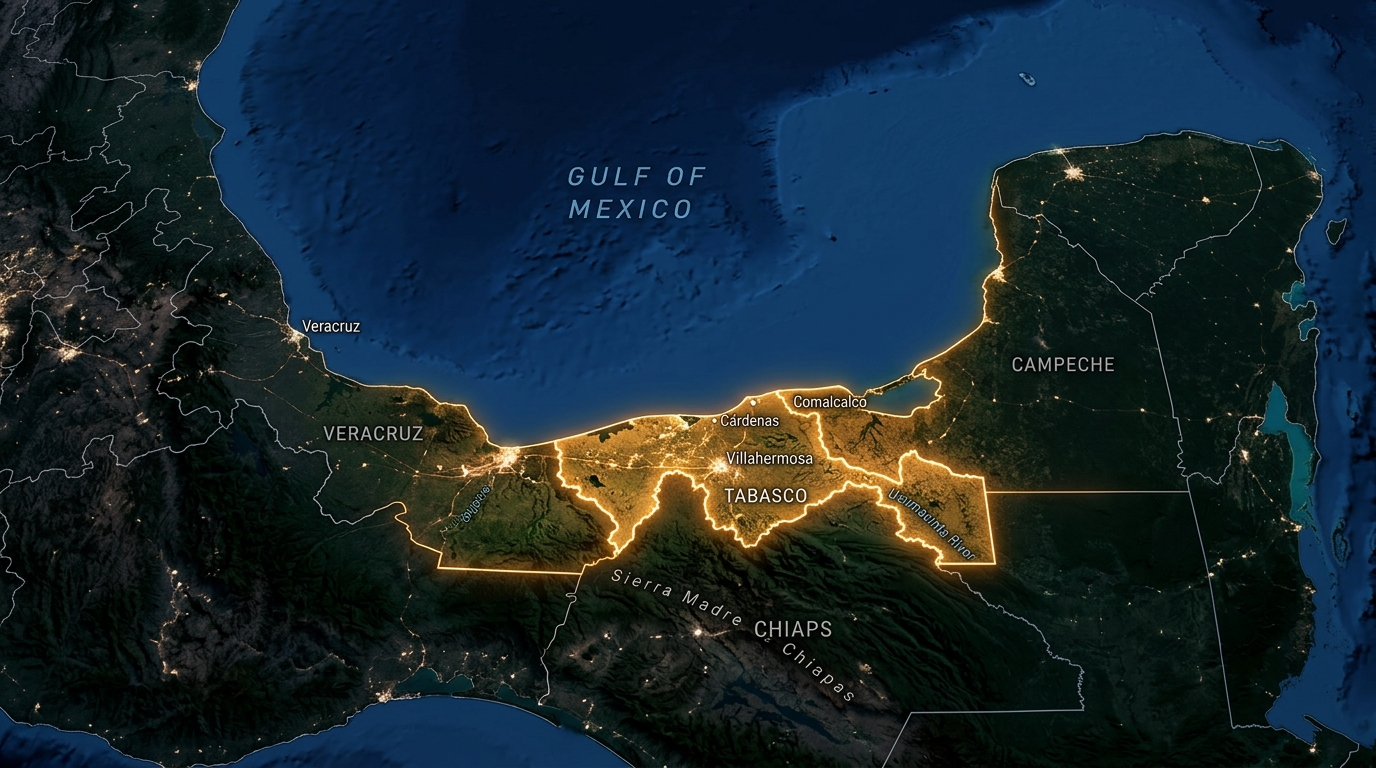 Cobertura Tabasco satelital